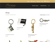 Tablet Screenshot of harmony-jewelry.com